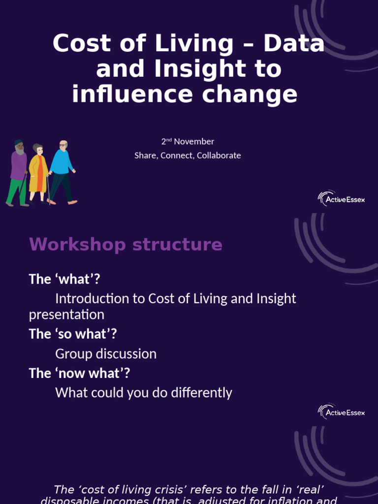 Cost of Living Crisis: Data Insights | PDF | Cost Of Living | Inflation