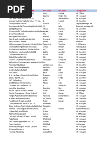 Email Mobile Database of HR Heads HR Managers Sample