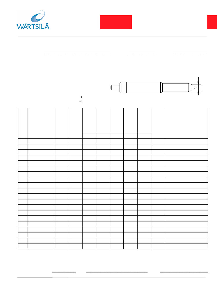 Wärtsilä 46F Injection Valve Record | PDF | Chemical Engineering ...