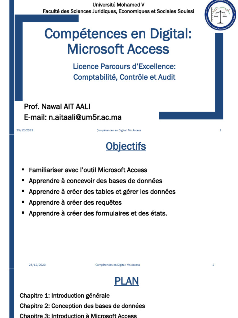 Cours Complet sur Microsoft Access | PDF | Microsoft Access | SQL