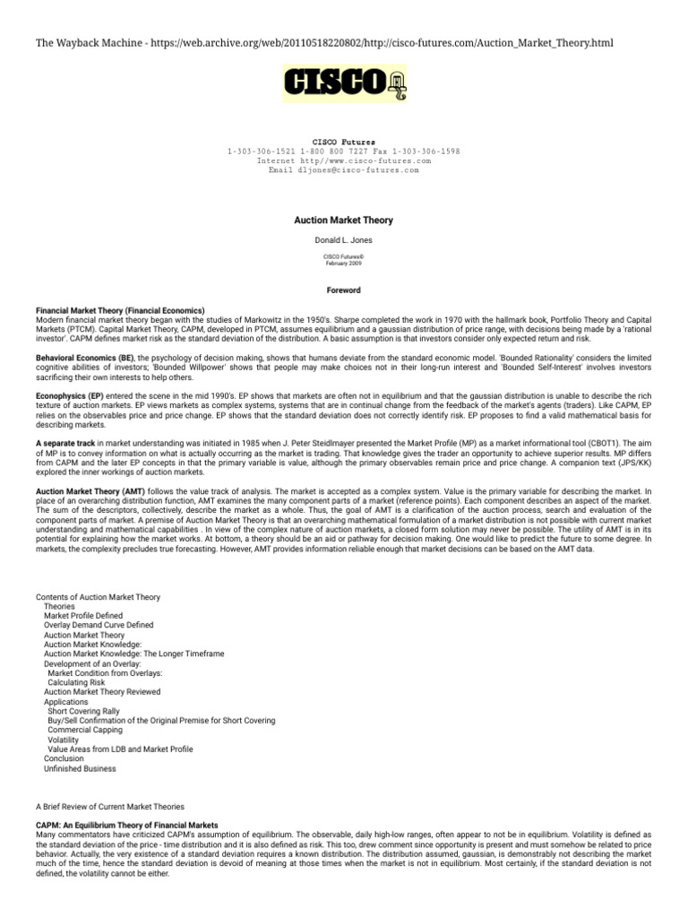 Understanding Auction Market Theory | PDF | Market (Economics) | Option ...