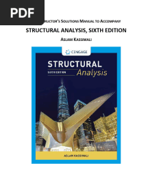 Solutions For Exercises in Structural Analysis 6th Edition by Kassimali