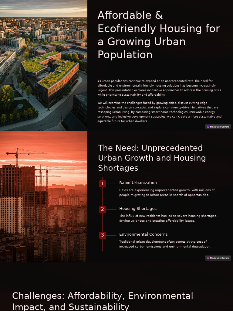 Eco-Friendly Urban Housing Solutions | PDF | Efficient Energy Use ...