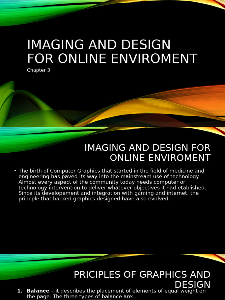3.1 Imaging and Design For The Online Enviroment | PDF