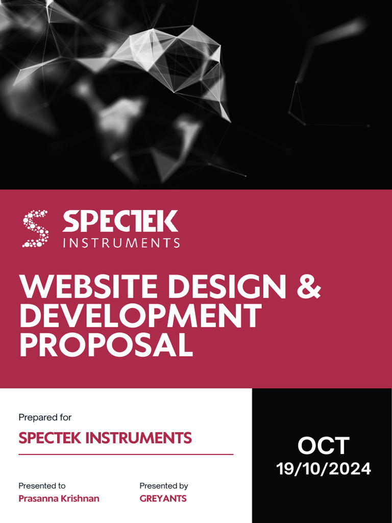 Spectek Instrument Website Design & Development Proposal | PDF | Word ...