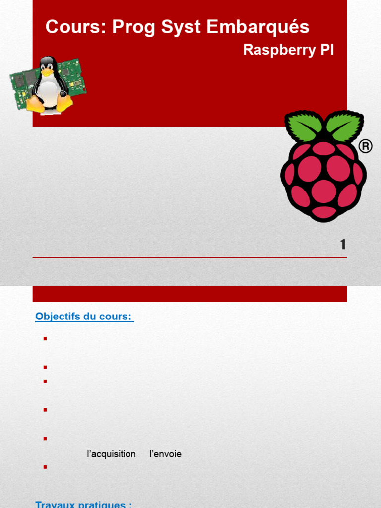 Cours sur la programmation Raspberry Pi | PDF | Système d'exploitation ...