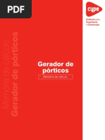 Gerador de Porticos Memoria de Calculo