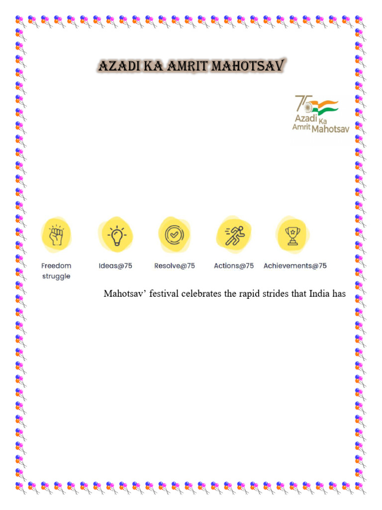 Azadi Ka Amrit Mahotsav | PDF | Travel | Religion & Spirituality