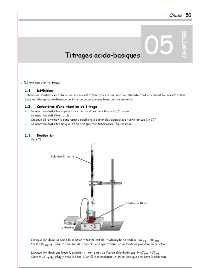 Titrage De L'acide Lactique Dans Le Lait Correction
