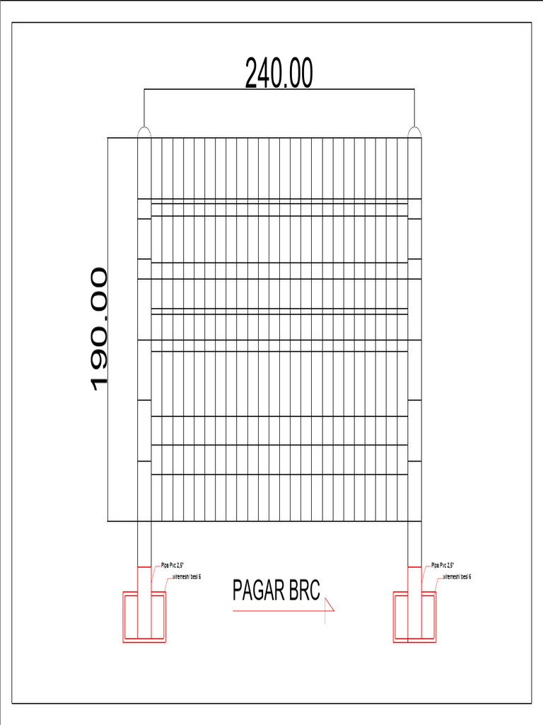 Pagar BRC Rumenfat-Revisi | PDF