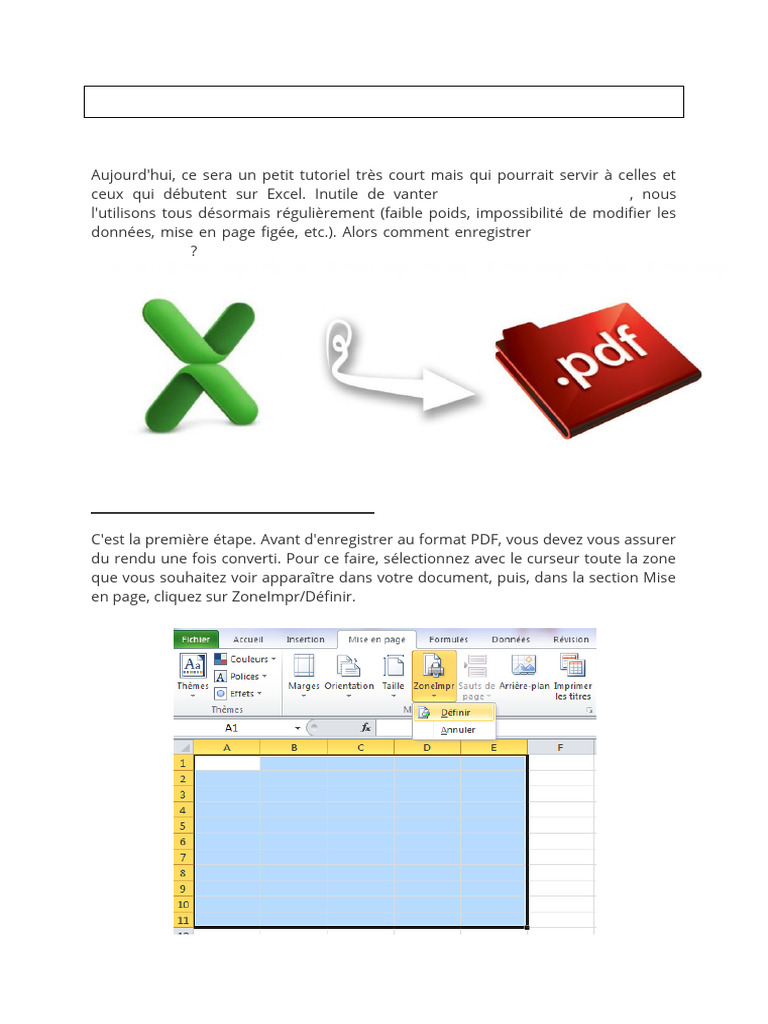 Convertir Excel en PDF : Guide Pratique | PDF | Affaires