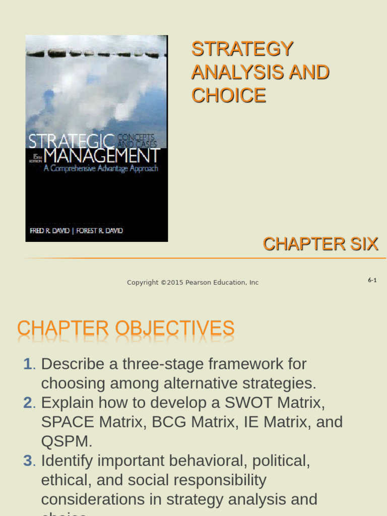 Analytical Tools David 15th | PDF | Swot Analysis | Business