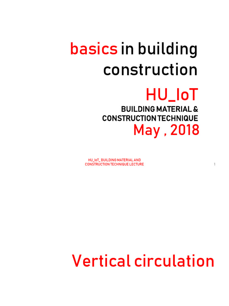 Vertical Circulation in Building Design | PDF | Stairs | Elevator