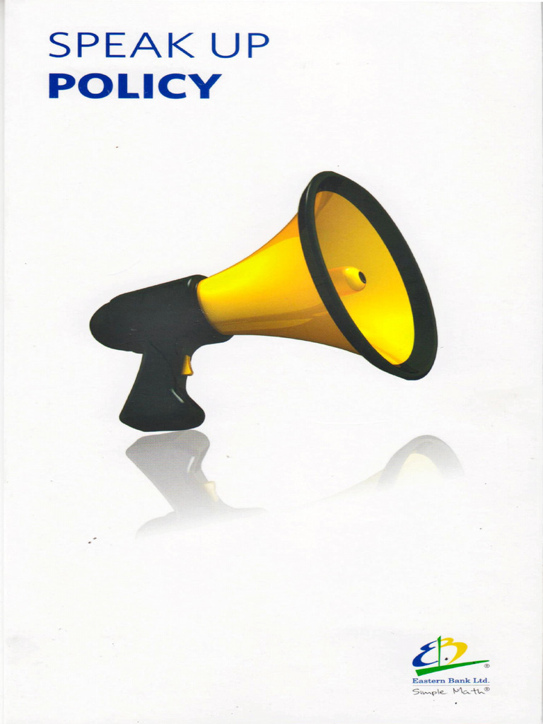 Speak Up Policy | PDF