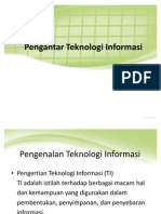 Pengantar Teknologi Informasi