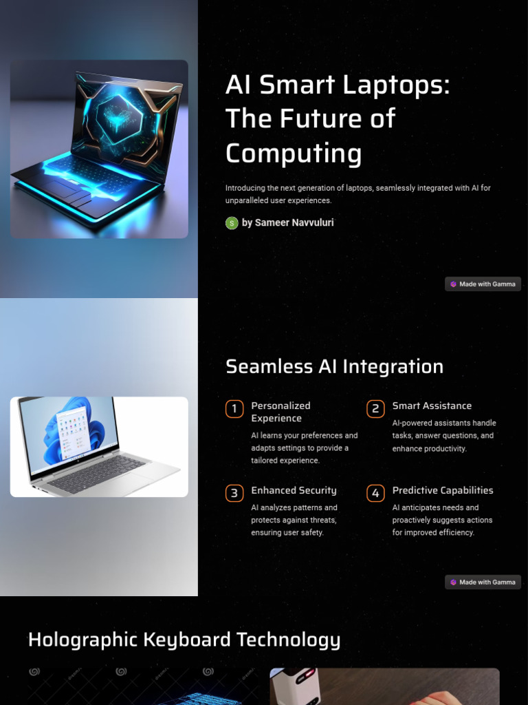 AI Smart Laptops The Future of Computing | PDF | Artificial ...