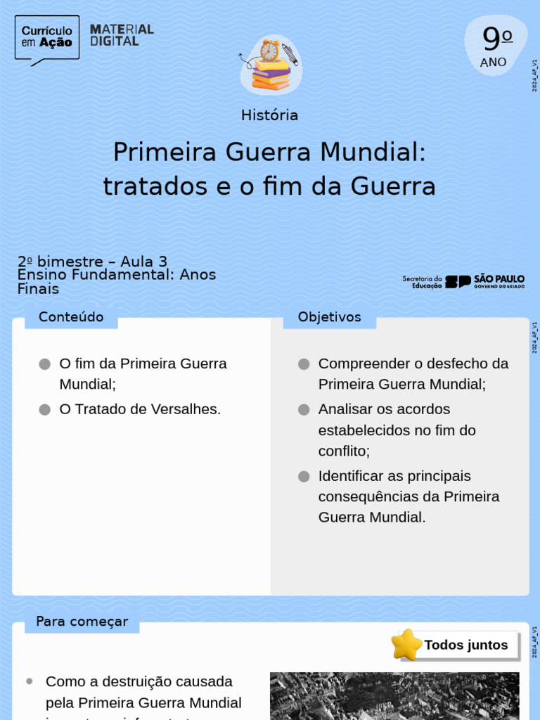 Tratados e Consequências da 1ª Guerra Mundial | PDF | Primeira Guerra ...