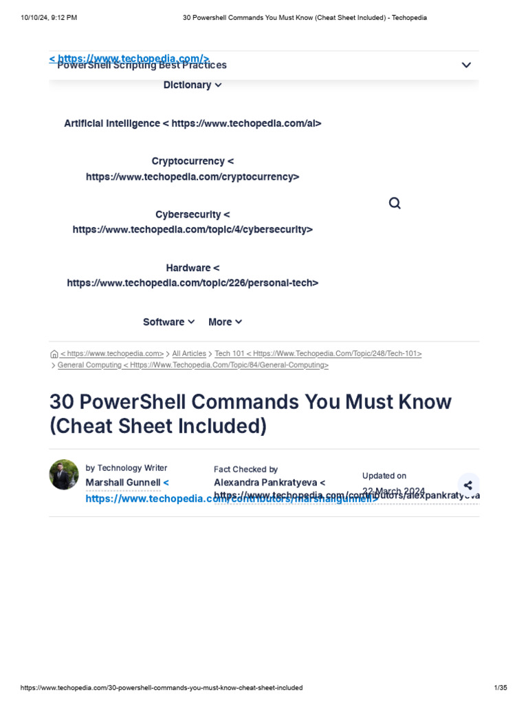 30 Powershell Commands You Must Know (Cheat Sheet Included ...