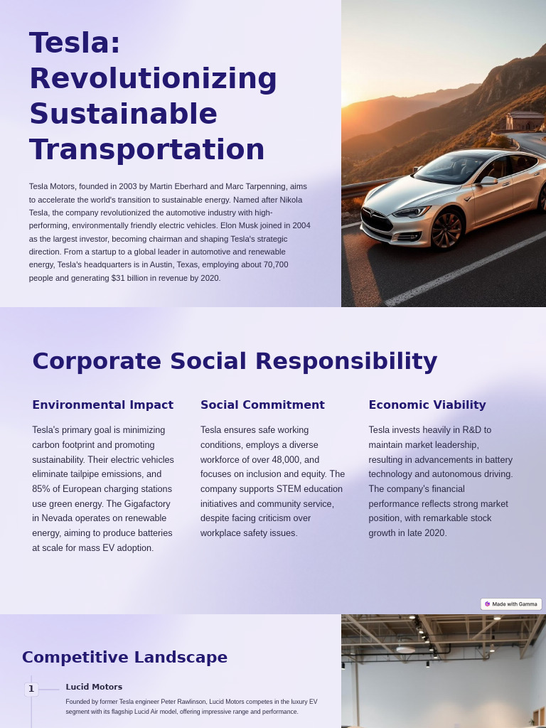 Tesla's Impact on Sustainable Transport | PDF | Electric Vehicle ...