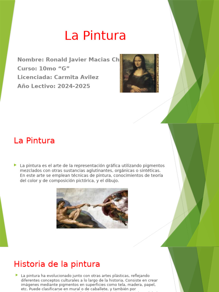 La Pintura Pdf Pinturas Las Artes