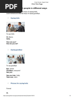 Common English Greetings Guide | PDF