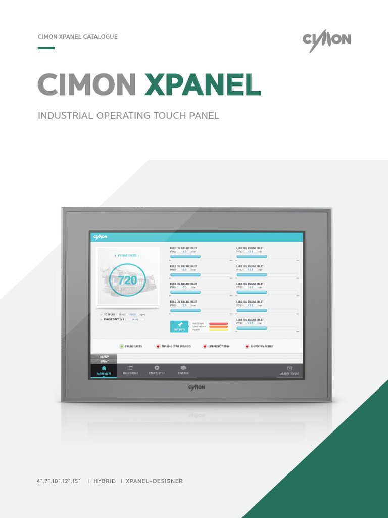 Cimon Xpanel Catalogue | PDF | User Interface | Central Processing Unit