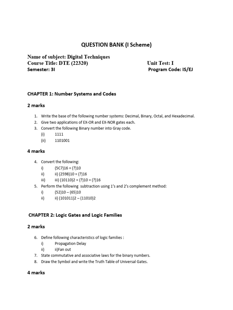 Iotmumbai Dte QB 070818 | PDF | Logic Gate | Boolean Algebra