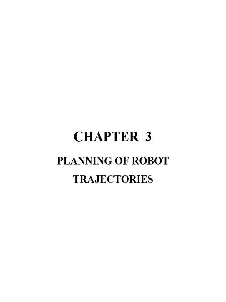 Robot Trajectory Planning Techniques | PDF | Cartesian Coordinate ...