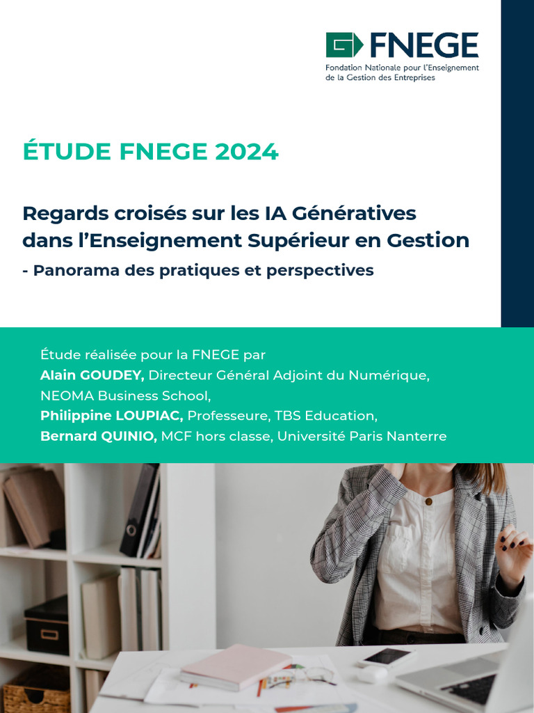 IA Génératives en Enseignement Supérieur | PDF | Intelligence ...