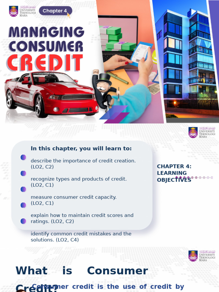 Chapter 4 Managing Consumer Credit | PDF | Loans | Finance & Money ...