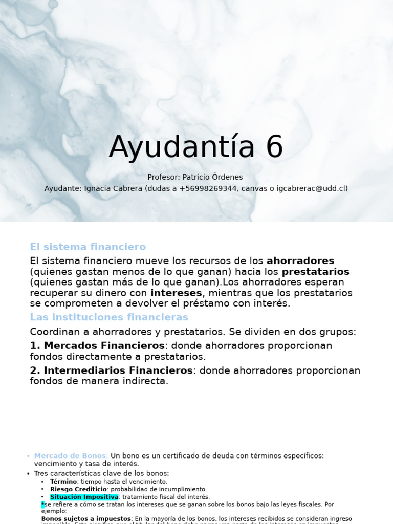 ayudant%C3%ADa+6 | PDF | Ahorro | Inflación