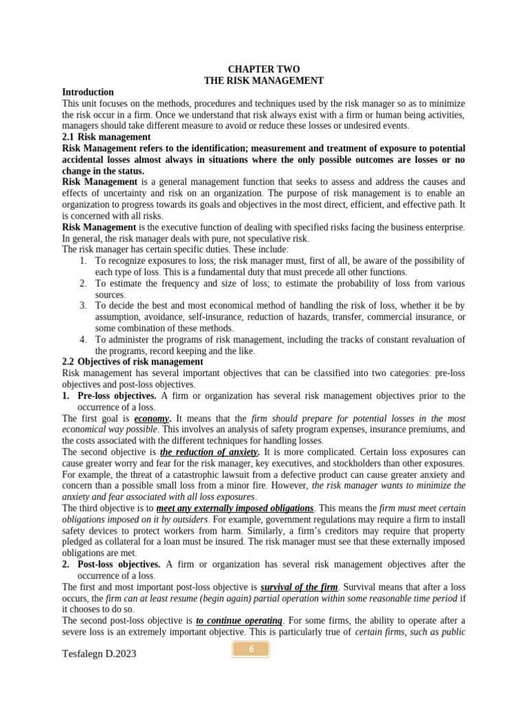 RMI-CHAPTER 2 dt-2024-07-12 17-18-34 | PDF | Risk | Risk Management