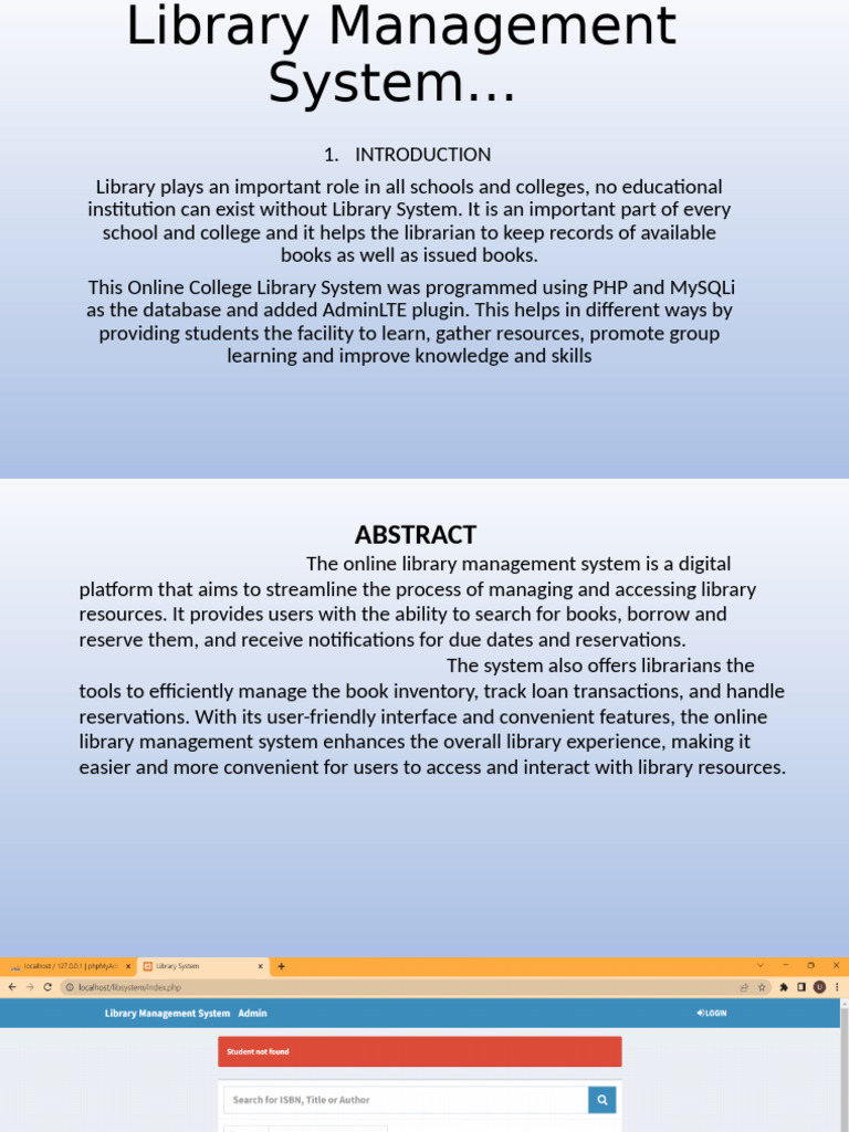 Library Management System | PDF