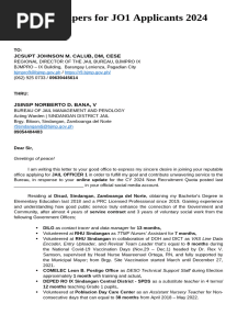 BJMP Sample Intent Letter Region 9