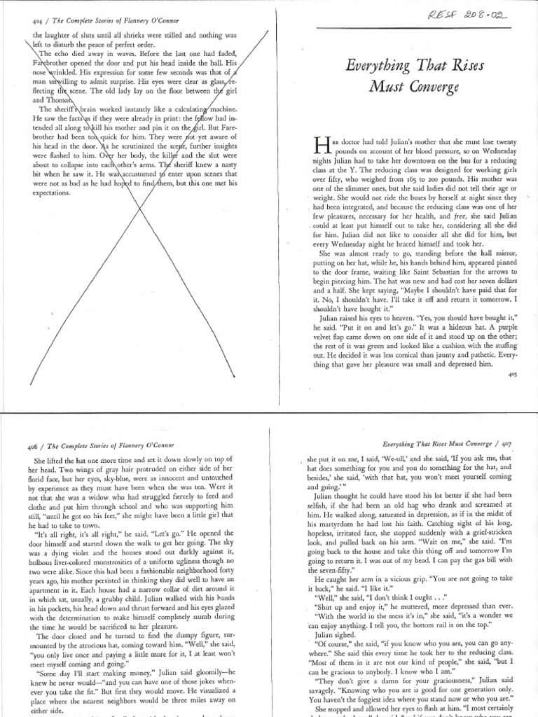 Everything That Rises Must Converge - Flannery O'Connor | PDF