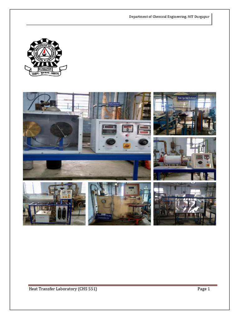 Heat Transfer Lab Manual (2024-25) | PDF | Heat Transfer | Thermal ...