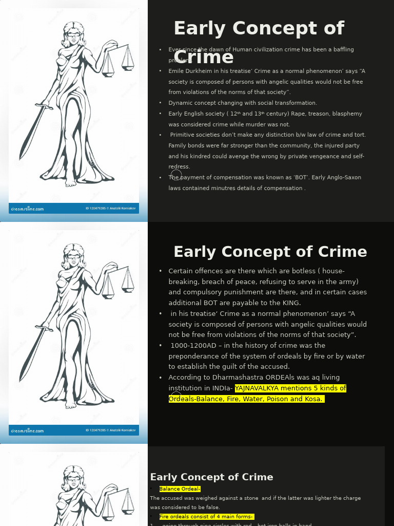 Evolution of Crime Concepts Through History | PDF | Crimes | Crime ...