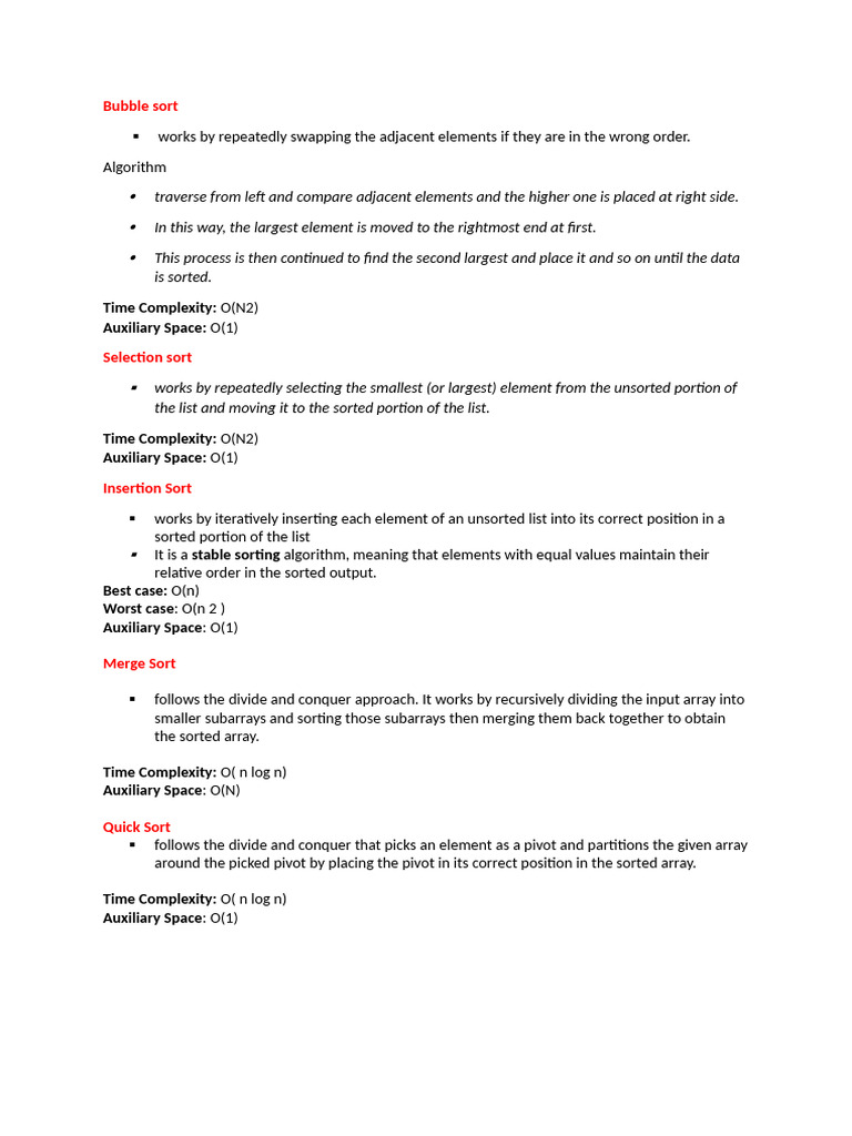 Sorting pdf teaching methods materials