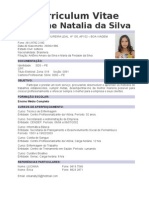 Curriculum Elisiane Natalia Da Silva