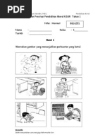 Evidens PBS Pendidikan Moral Tahun 1 Nilai Hormat Band 1 - 6