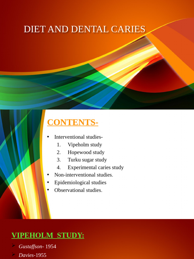 Vipeholm Study on Sugar and Dental Caries | PDF | Sugar | Diet & Nutrition