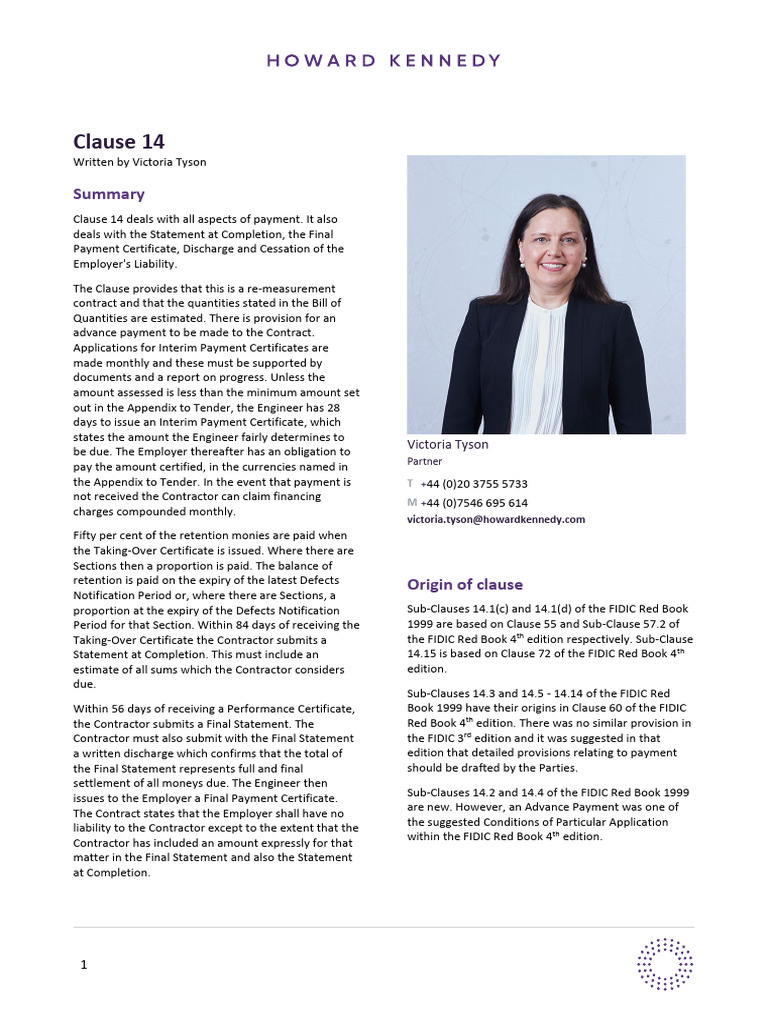 Clause 14 2017 | PDF | Taxes | Payments
