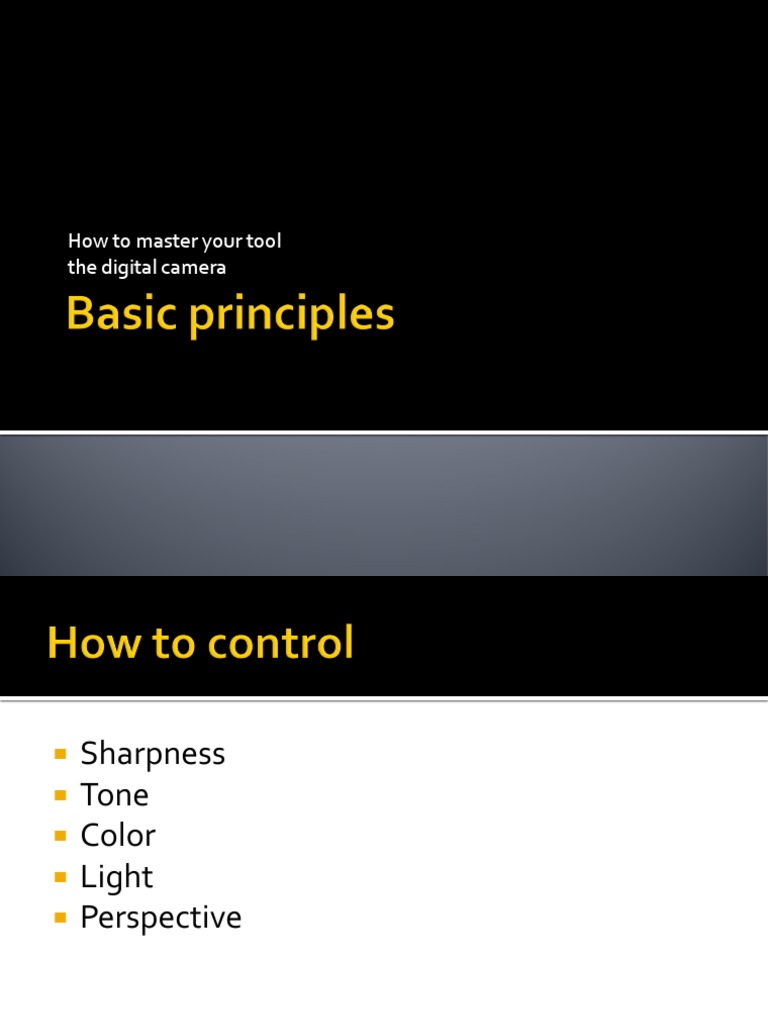 Basic Principles of Your Digital Camera PDF Pixel Digital Camera