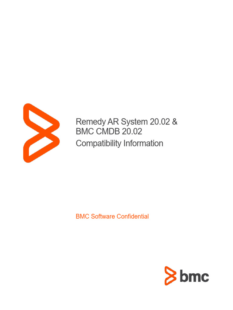 Remedy AR System 20 02 and BMC CMDB 20 02 Compatibility Matrix Feb 2020 ...