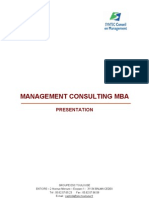 MBA Management Consulting Syllabus