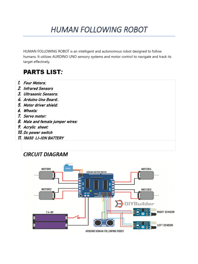 HUMAN FOLLOWING ROBOT | PDF