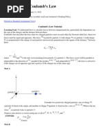 Download MP EM Ass 1 Coulombs Law by BlueAstro SN78418691 doc pdf