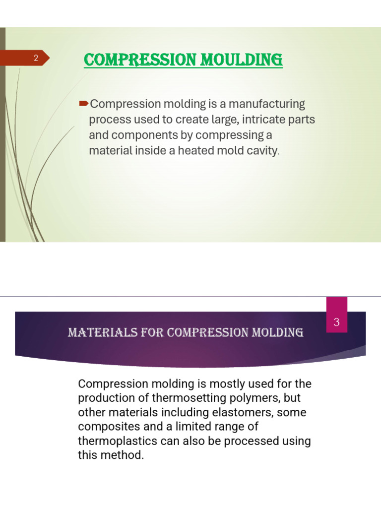Compression Molding Process Overview | PDF | Materials Science ...