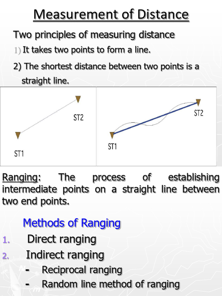 Distance Measurement and Surveying Methods | PDF | Surveying | Topography