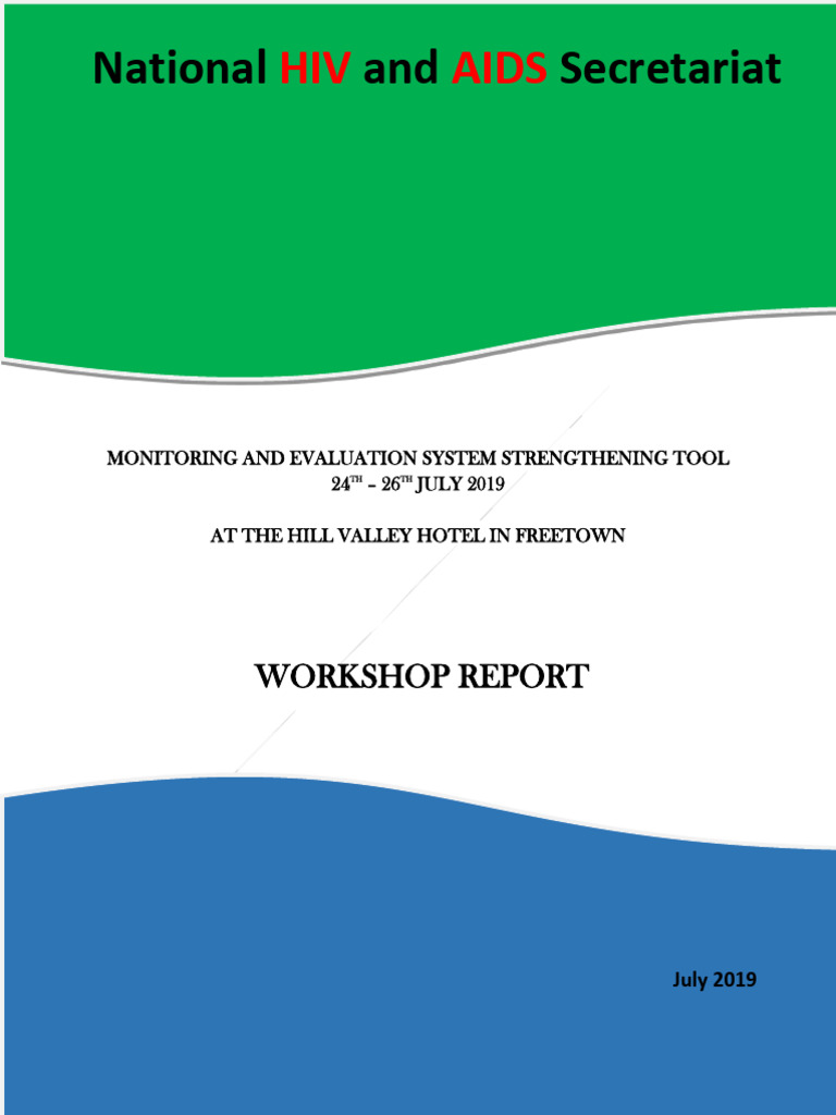 HIV M&E System Strengthening Workshop Report | PDF | Joint United ...